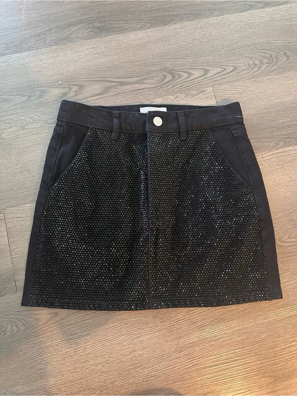 Frame Black denim Mini Skirt
